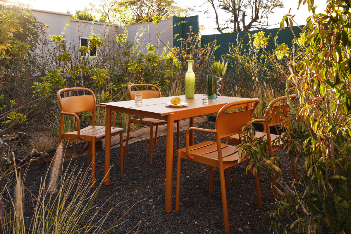 Brighten outdoor dining