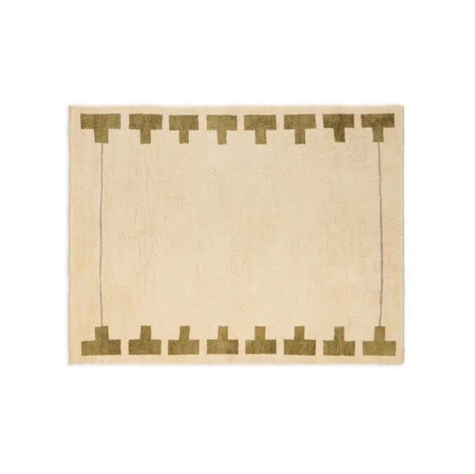 Backgammon Wool Moroccan Rug 