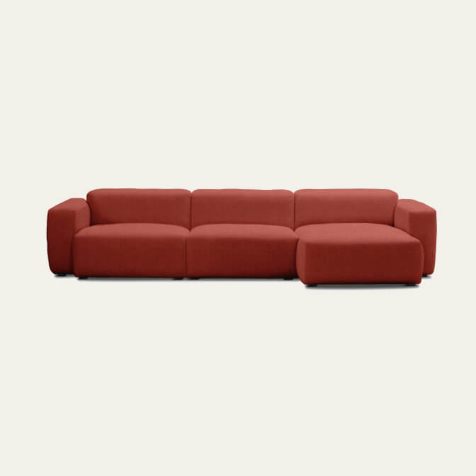 Mags Soft Low Wide Chaise Sectional 