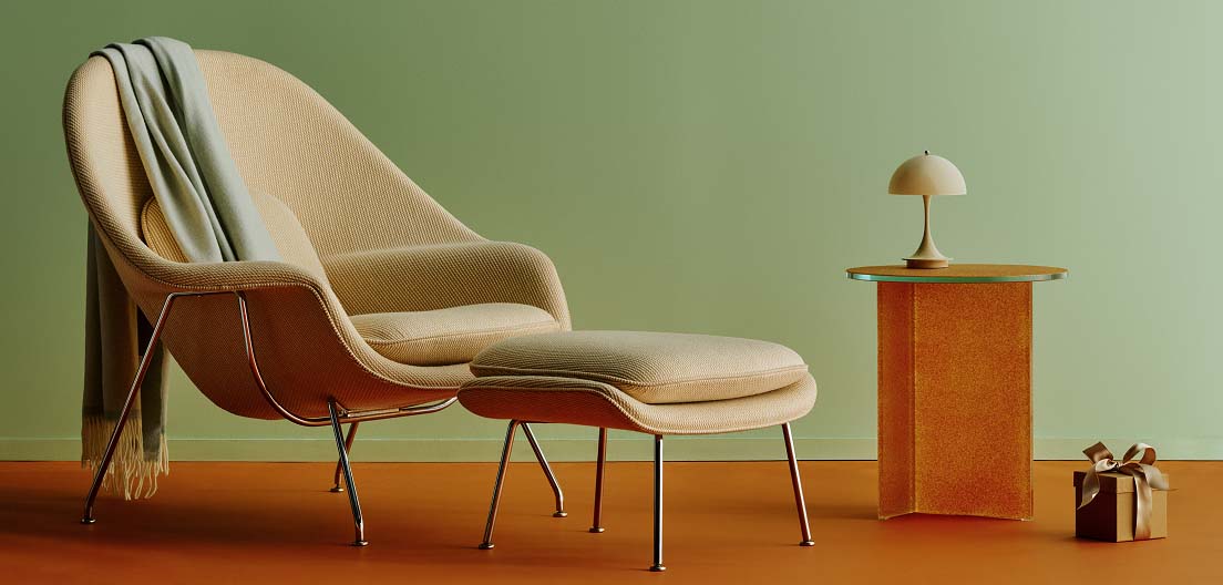 Womb Chair and Ottoman