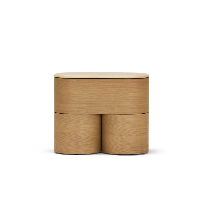 Fin Bedside Table
