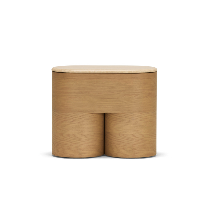 Fin Bedside Table