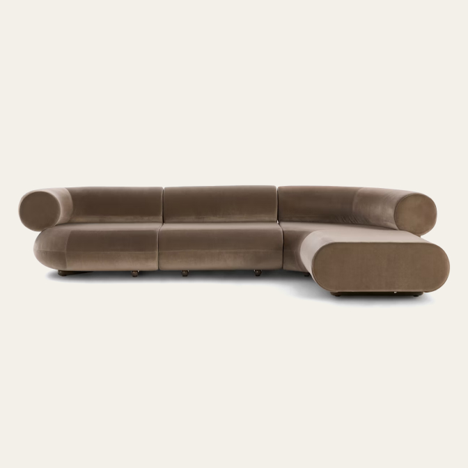 Fat L-Shaped Modular Sofa